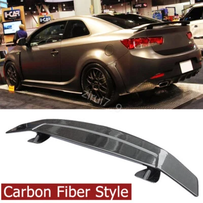 46” Rear Trunk Spoiler Lip Wing Racing GT Carbon Fiber Style For Kia Forte Forte Foto 1 de 4