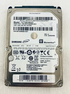 Samsung SATA 2.5" 750GB HDD Hard Drive ST750LM022 Low Use Days - Tested & Wiped - Picture 1 of 3