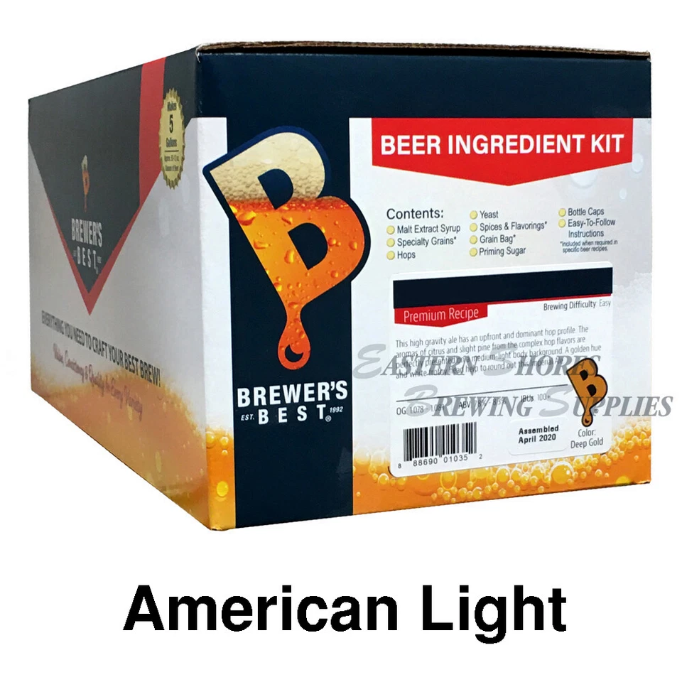 American Light - Brewer's Best 5 Gallon Beer Making Ingredient Kit - Image 1 of 1