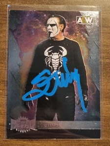2022 AEW STING SIGNED Metal Trading Card Upper Deck Mint #85435 - Picture 1 of 2