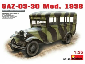 MINIART 1:35 KIT MEZZO MILITARE AUTOBUS GAZ-03-30 MOD. 1938 PEZZI 329 35149 - Foto 1 di 3