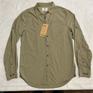 NWT Fjallraven Abisko Lightweight Trekking Hike Savanna Shirt Long Sleeve Mens M - Picture 1 of 9