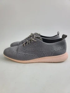 Scarpe Oxford Cole Haan W11512 da donna ZeroGrand Stitchlite in maglia grigie taglia 8 B - Foto 1 di 8