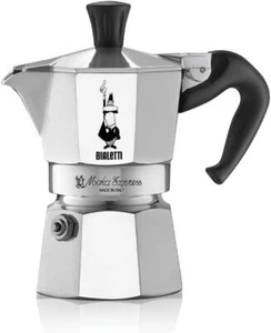 Bialetti Caffettiera Moka Express 2 Tazze, Manico anti scottatura, Non adatta a - Foto 1 di 1