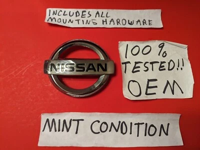 ✅OEM NISSAN GRILLE EMBLEM 62890-EM30A GRILL BADGE FACTORY LOGO 62890EM30A MINT! - Image 1 of 4