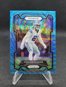 2023 Panini Prizm Stephon Gilmore Blue Wave Prizm /199 - Cowboys Color Match! - Picture 1 of 3