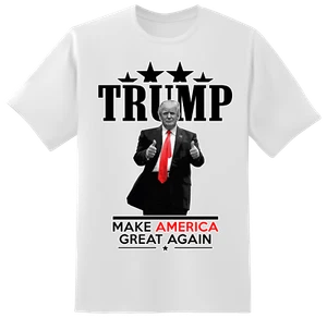 TRUMP 2 THUMBS UP - President Trump Rally Shirt USA 2024 MAGA - Picture 1 of 12