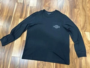 Harley-Davidson Women's Pocket Logo Long Sleeve Shirt 2XL New with Tags - Picture 1 of 6