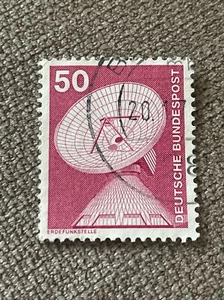 1975 GERMANY Deutsche Bundespost Science 50pfg Actual Stamp In Picture TKS194* - Picture 1 of 2