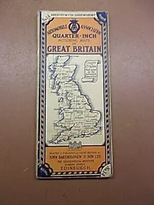 John Bartholomew & Son Quarter-Inch AA Motoring Map of Great Britain No. 14 - Picture 1 of 13