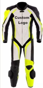 Men's Customized Leather Motorbike Suit Available All Brand Patches Size Color - Picture 1 of 3