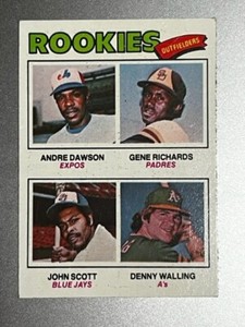 1977 Topps Baseball #473 - Rookie Outfielders Andre Dawson Rookie RC - Near Mint