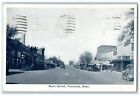 1940  Main Street Business District Cars Fairmont Nebraska Ne Posted Postcard