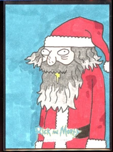 Ruben Ibrahim Ozkan 1/1 Artist Sketch Card Rick & Morty Cryptozoic Season 1 - Picture 1 of 2