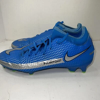 Botín de fútbol Nike Phantom GT Elite para hombre azul plateado verde rabia talla 7 Foto 1 de 4