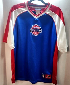 Vintage Detroit Pistons Logo T-Shirt Size Large Majestic Exclusive Collection - Picture 1 of 4