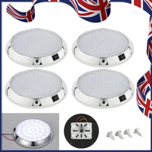4x 12V RV Boat LED Cabin Ceiling Roof Light Caravan Lamp Headlamp Truck Car Dome - Picture 1 of 8