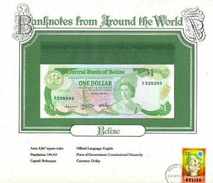 World Banknotes Belize P-43 $1 Dollar 7/1983 UNC A/7 338393 - Picture 1 of 2