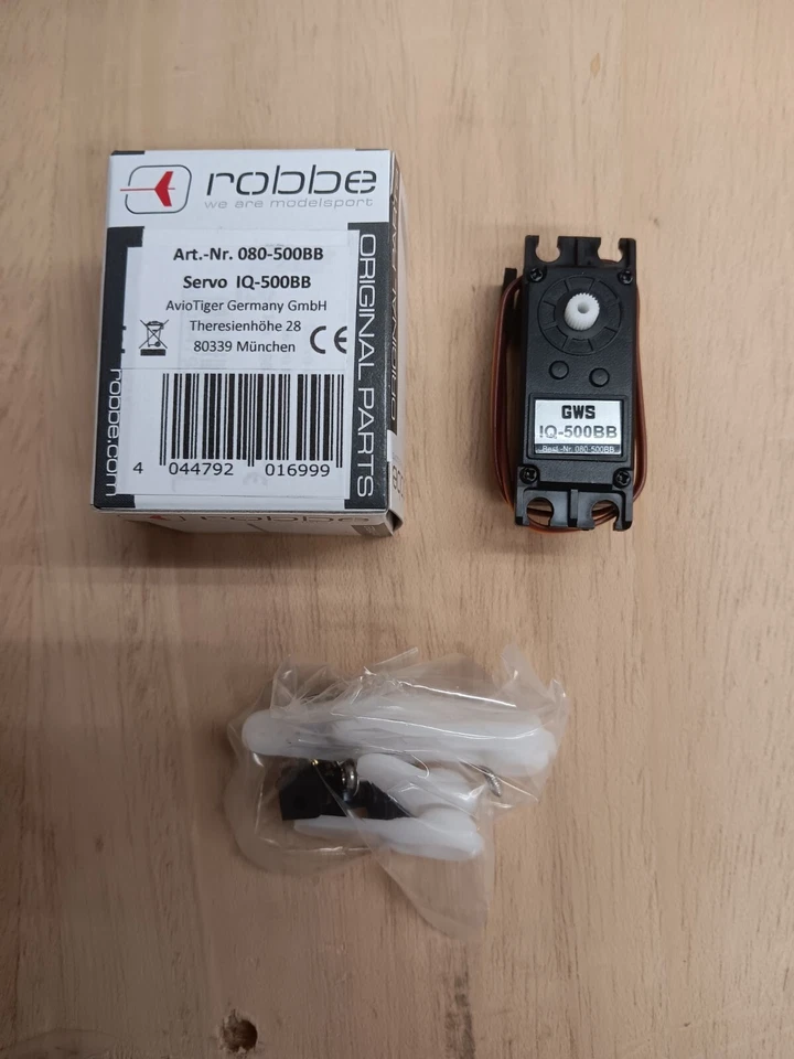 Robbe Hype GWS Servo Digital IQ-500BB Nr.080-500BB Tragflächenservo - Bild 1 von 1