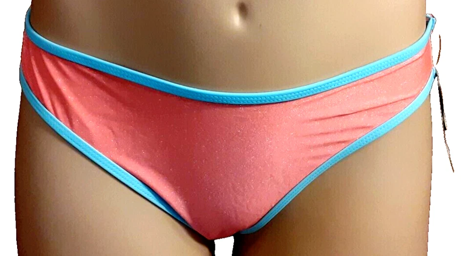 Parte inferior de bikini No Boundaries naranja brillante con ribete azul para jóvenes XL (15-17) Foto 1 de 4