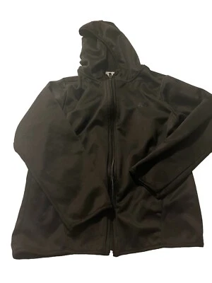 Sudadera con capucha negra New Balance talla 10 para niños con cremallera  Foto 1 de 3