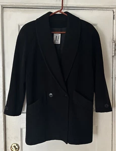Jones New York Mantel klein 100% Wolle mittellang 2 Taschen & Knöpfe  - Bild 1 von 13