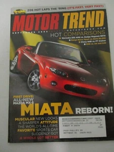 MOTOR TREND MAGAZINE SEPTEMBER 2005 MAZDA MIATA MX-5 CHEVY HHR VS PT CRUISER - Picture 1 of 2
