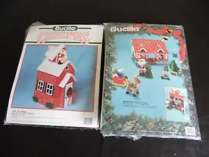 Bucilla 61176 Playset and 61140 Tissue Box 2 NEW SEALED Christmas Craft Projects - Picture 1 of 4