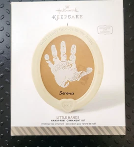 Hallmark Keepsake - 2014 Little Hands Ornament Kit de Impresión a Mano Nuevo en Caja - Imagen 1 de 3