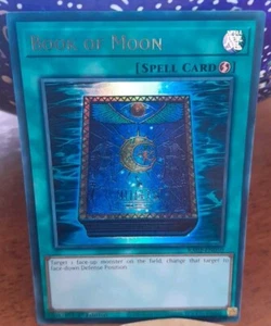 Book Of Moon RA02-EN050 Platinum Secret Rare 1st Edition YuGiOh TCG NM - Picture 1 of 3