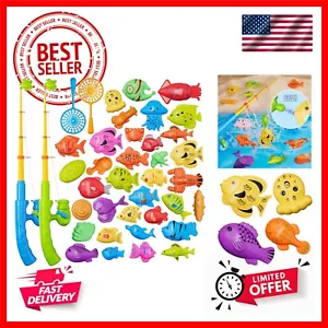 Magnetic Fishing Pool Toys Game for Kids Toddlers, Water Table Bathtub Toy wi... - Picture 1 of 7