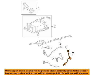 Componentes de emisión TOYOTA OEM 06-12 RAV4-Sensor de oxígeno RR 894650R030 Foto 1 de 2