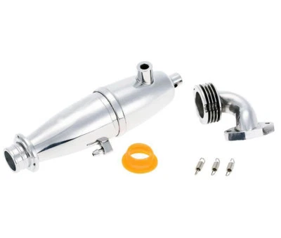 RC Exhaust Pipe For 1/10 Nitro Rc Car Engine For Hpi Rs4 Nitro 3 Kyosho Pureten  - Image 1 of 4
