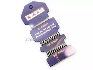 Fuse Wire 5A 15A 30A Amp Card Carded Repair Wiring Electrician Electric Boxes - Foto 1 di 3