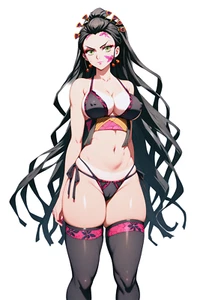 Daki Demon Slayer KNY Weatherproof Anime Sticker 6" Waifu Car Decal - Picture 1 of 1