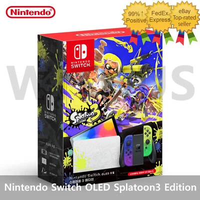 Nintendo Switch OLED Model Splatoon 3 Edition Console BRAND NEW In Stock - Image 1 of 4