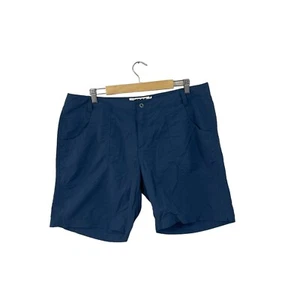Pantalones Cortos Mountain Khakis Jackson Hole 16 16X8 8" Pierna Entrepierna Azul Para Mujer - Imagen 1 de 7
