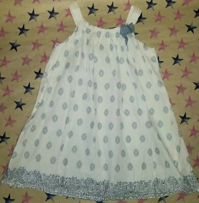 Genuine Kids Sleeveless Cotton Sundress White 5T - Image 1 of 4