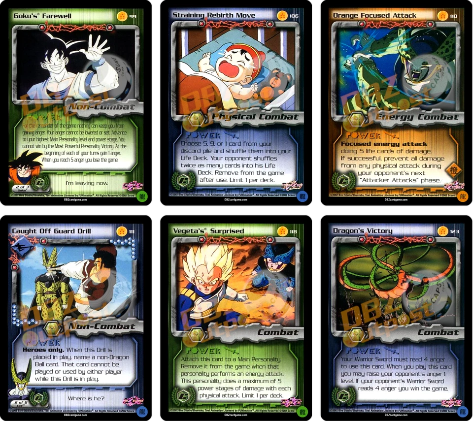 Dragon Ball Z CCG SCORE Cell Games Saga Limited CHOOSE YOUR CARD 1-123 Non-Foil - Image 1 of 1