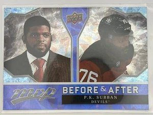 Jugador Más Valioso de Cubierta Superior 2021-22 - Antes y Después #BA-5 P.K. Subban - Imagen 1 de 2