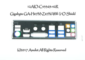 Original I/O IO Shield Backplate GA-Z87N-Wifi GA-H87N-Wifi MOTHERBOARD - Picture 1 of 1