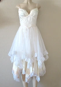 TD4 By Eletra Dress size 5/6 Ruffled lace tiered princess vintage ballet style - Picture 1 of 8