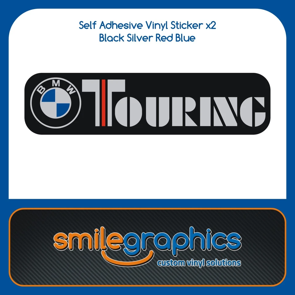 Calcomanías adhesivas plateadas para carenado BMW R80RT R100RT Touring Foto 1 de 1