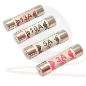 * PAQUETE DE 10 * Fusible superior de enchufe doméstico de uso general 3A, 5A, 10A, 15A. BS1362 - Imagen 1 de 6