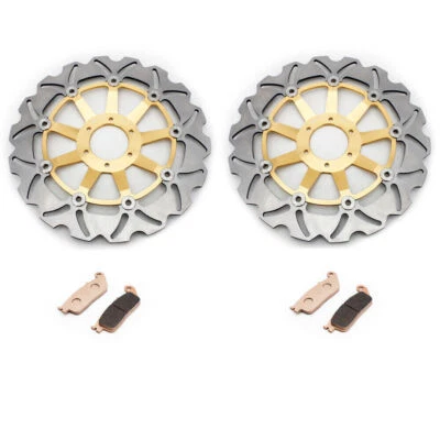 For Honda Front Brake Rotors Discs Pads CBR600F CBR 600 F 1995-1998 1997 1996 96 Foto 1 de 4