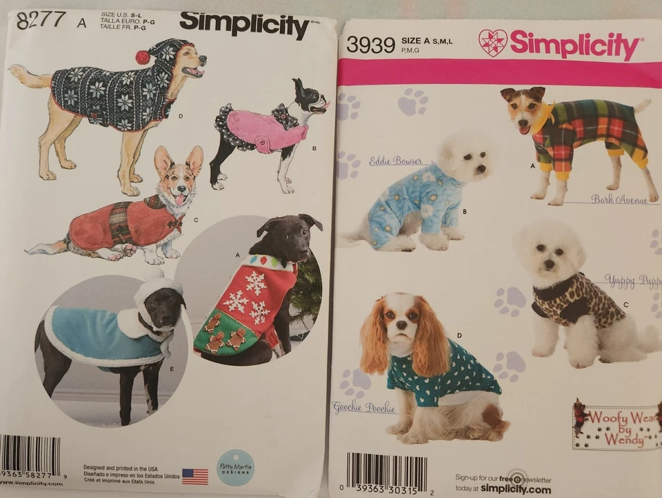 Simplicity  Pet Coat  Patterns - Uncut - You Pick - Image 1 of 1