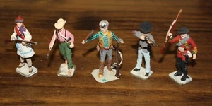 Vintage Metal Toy Soldiers Old West Figures for Dioramas "The Wild Bunch" - Picture 1 of 6