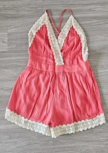 Shinester Women's Romper Orange Sz Large. - Picture 1 of 4