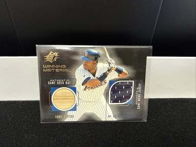 Camiseta y bate usados Upper Deck SPX Winning Materials Tony Gwynn 1999 - SSP Foto 1 de 3