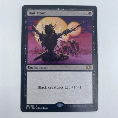 MTG Bad Moon Commander 2014 MP Black Enchantment Anthem Card Magic TCG - Image 1 of 2